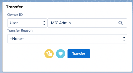 Interaction transfer card