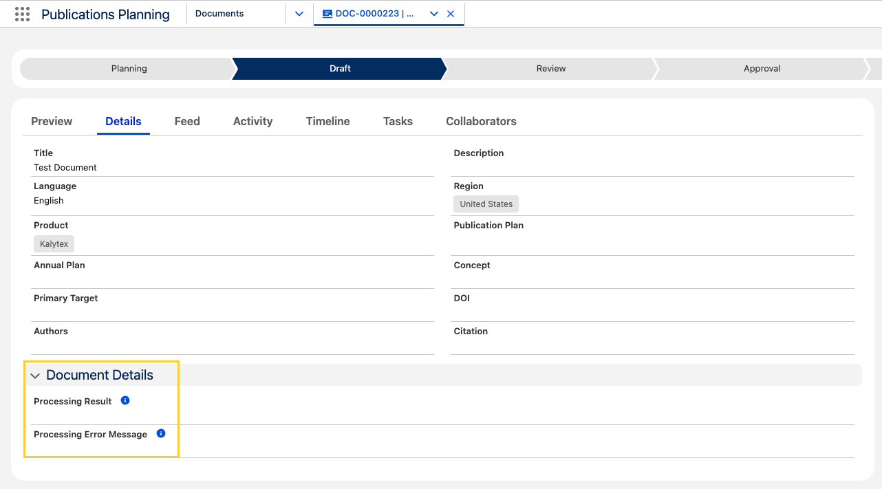 Sync Diagnostics section