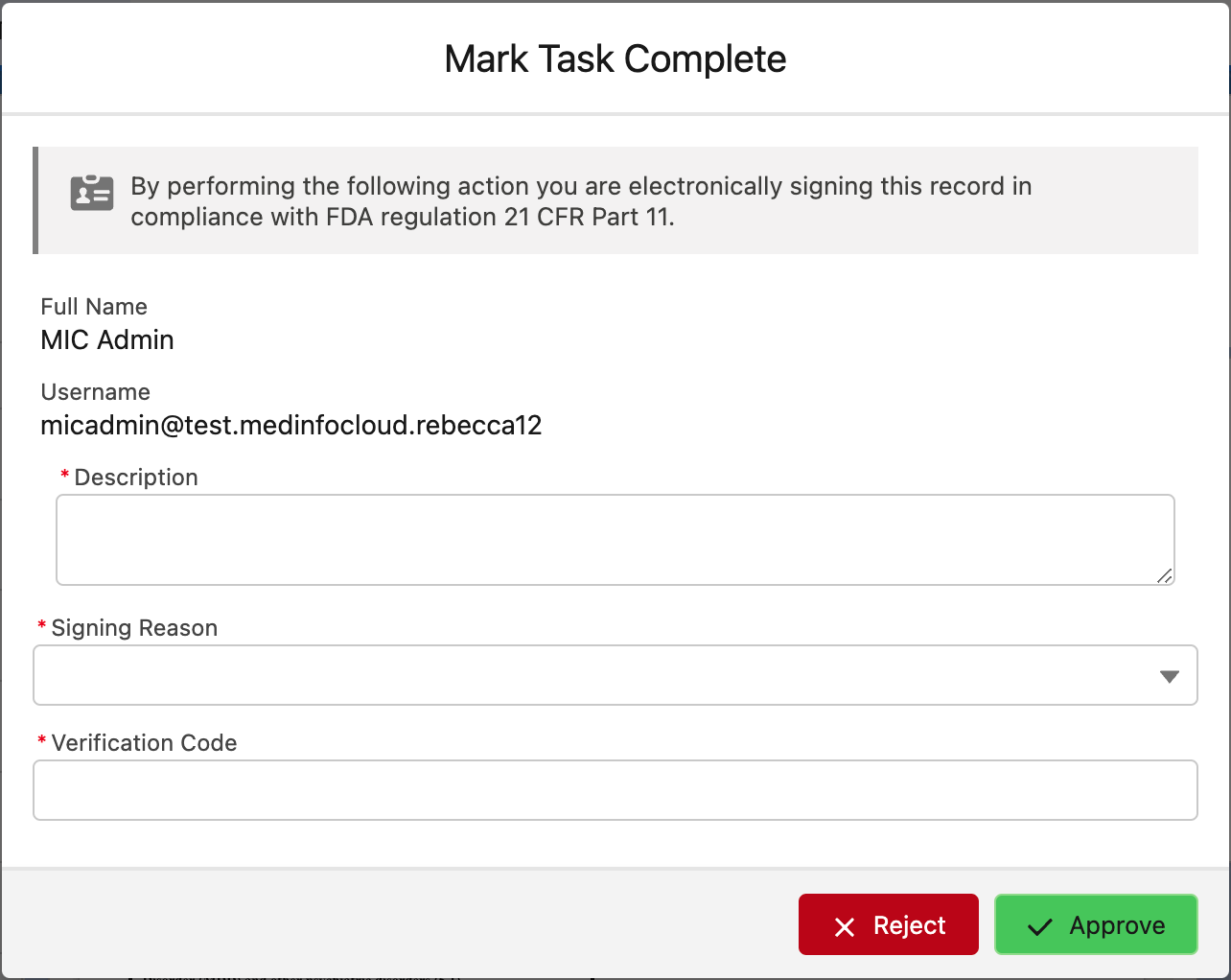 Completing an approval workflow activity